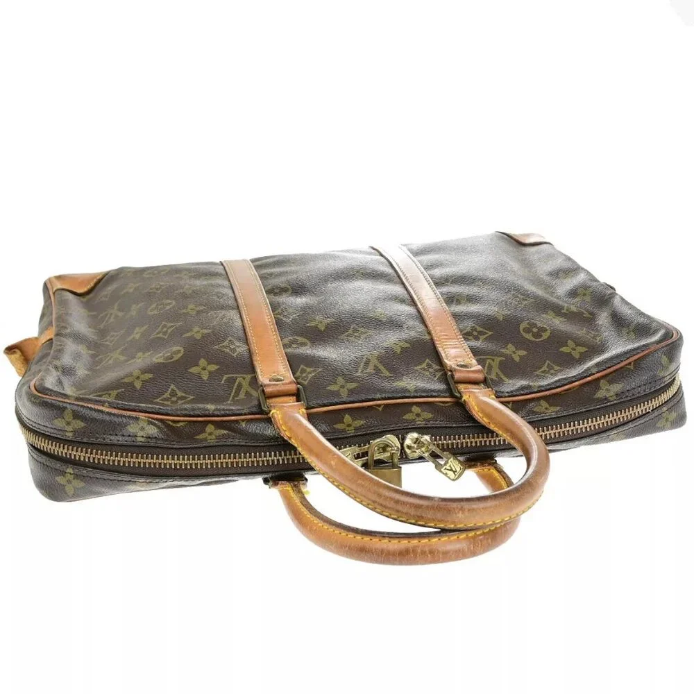 LOUIS VUITTON Porte Documents Voyage Briefcase Hand Bag Monogram
